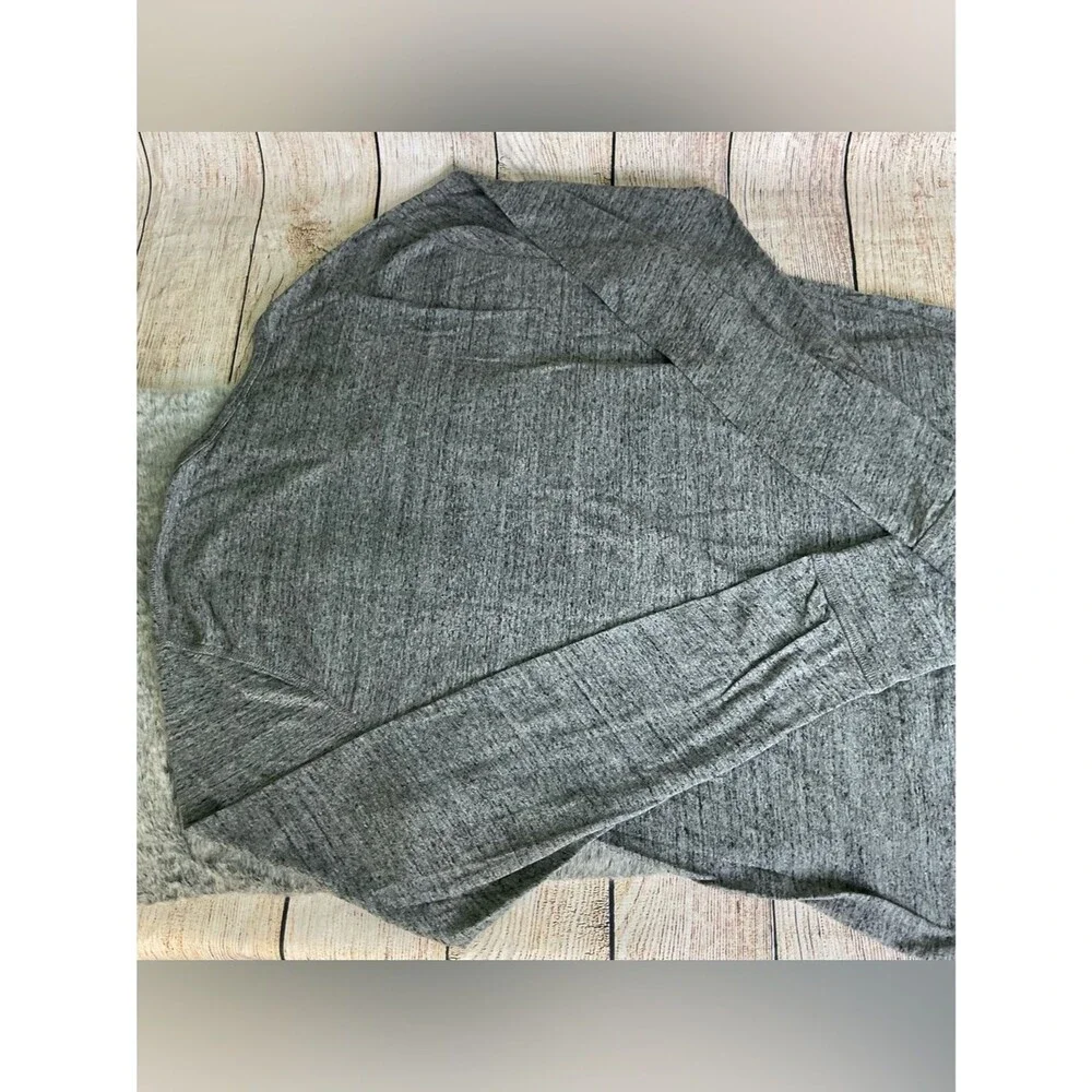 J. Crew Men's Long Sleeve Henley Heather Gray Size XLT